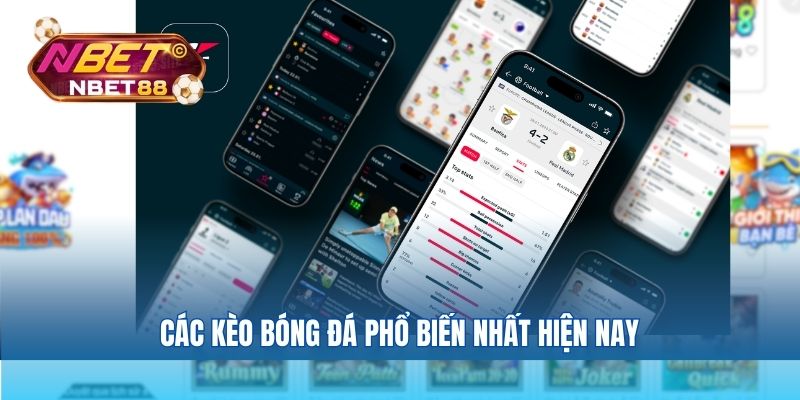 Các kèo bóng đá phổ biến nhất hiện nay