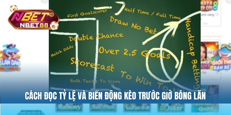 Cách đọc tỷ lệ và biến động kèo trước giờ bóng lăn