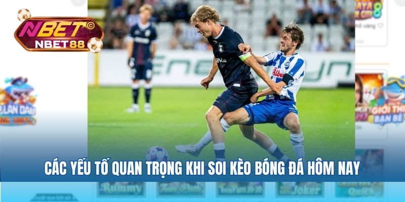 Các yếu tố quan trọng khi soi kèo bóng đá hôm nay