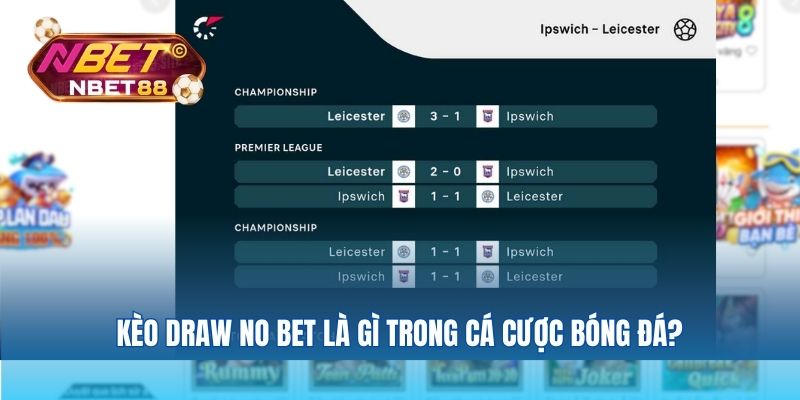 Kèo draw no bet là gì trong cá cược bóng đá?